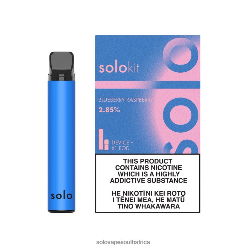 Solo Pod Kit Blueberry Raspberry | Solo Disposable Vape JL8L2F43